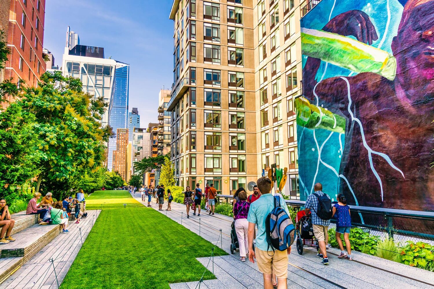 high line and vibrant art