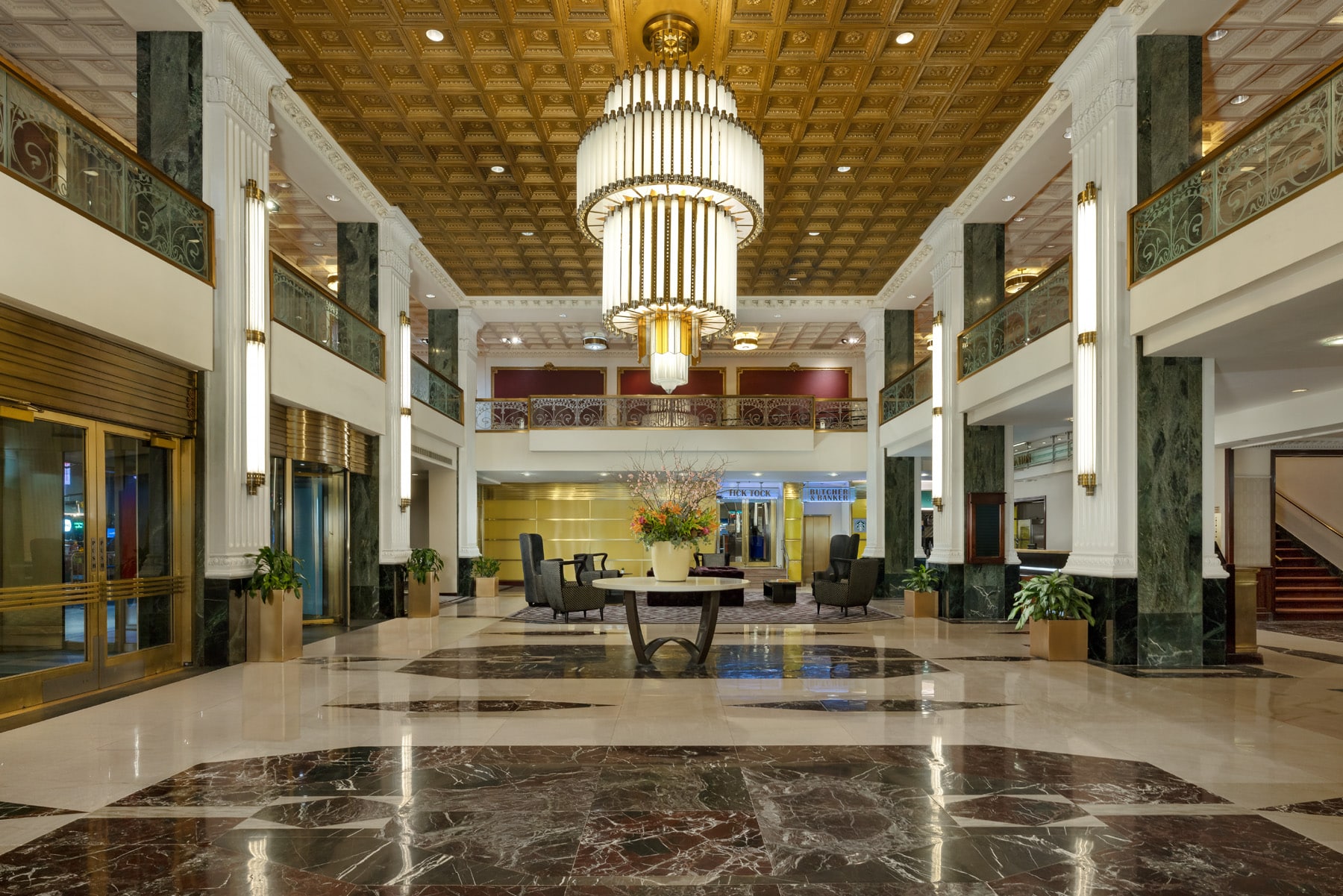 the lobby of the new yorker in nyc