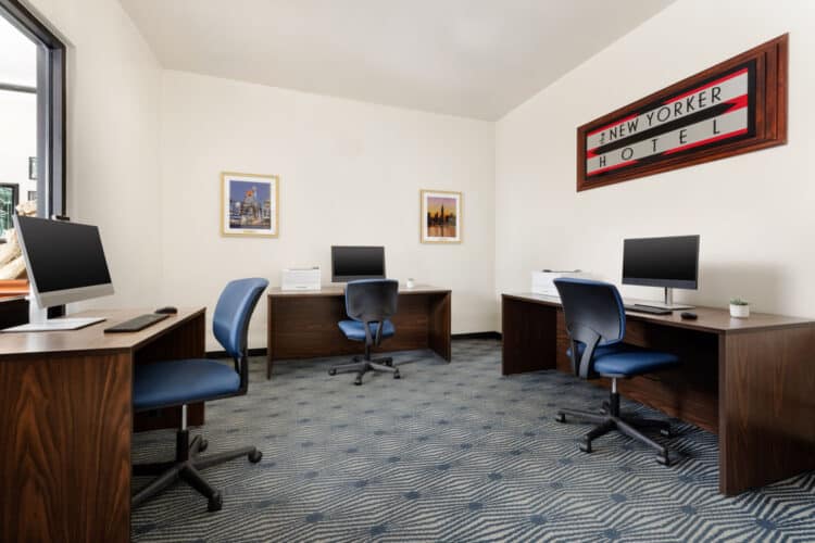 new yorker hotel office space amenities